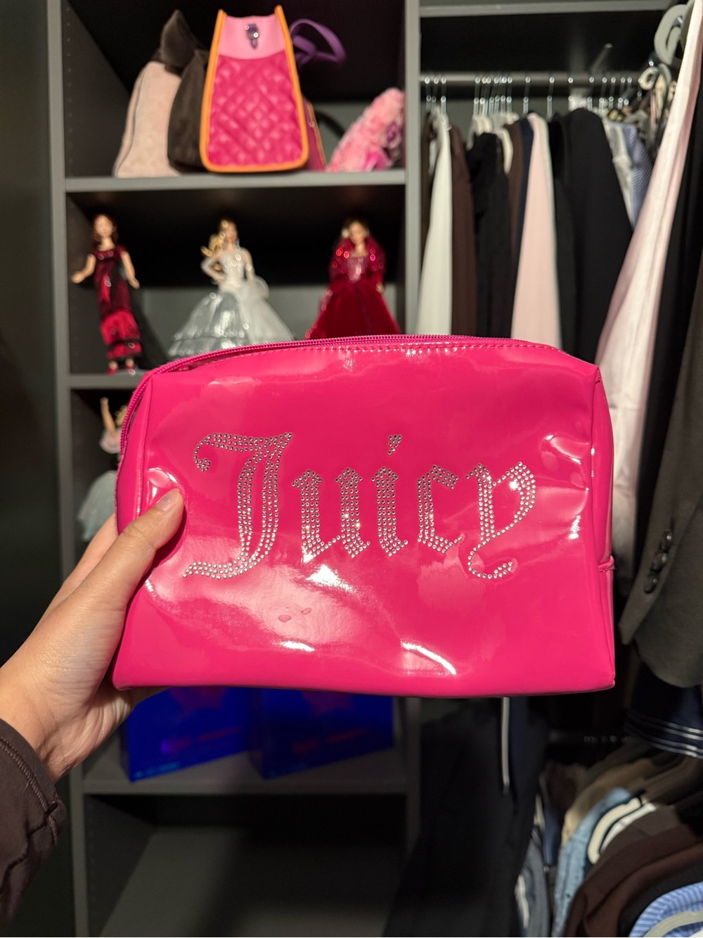 2/$40 ๐ juicy couture hot pink makeup bag